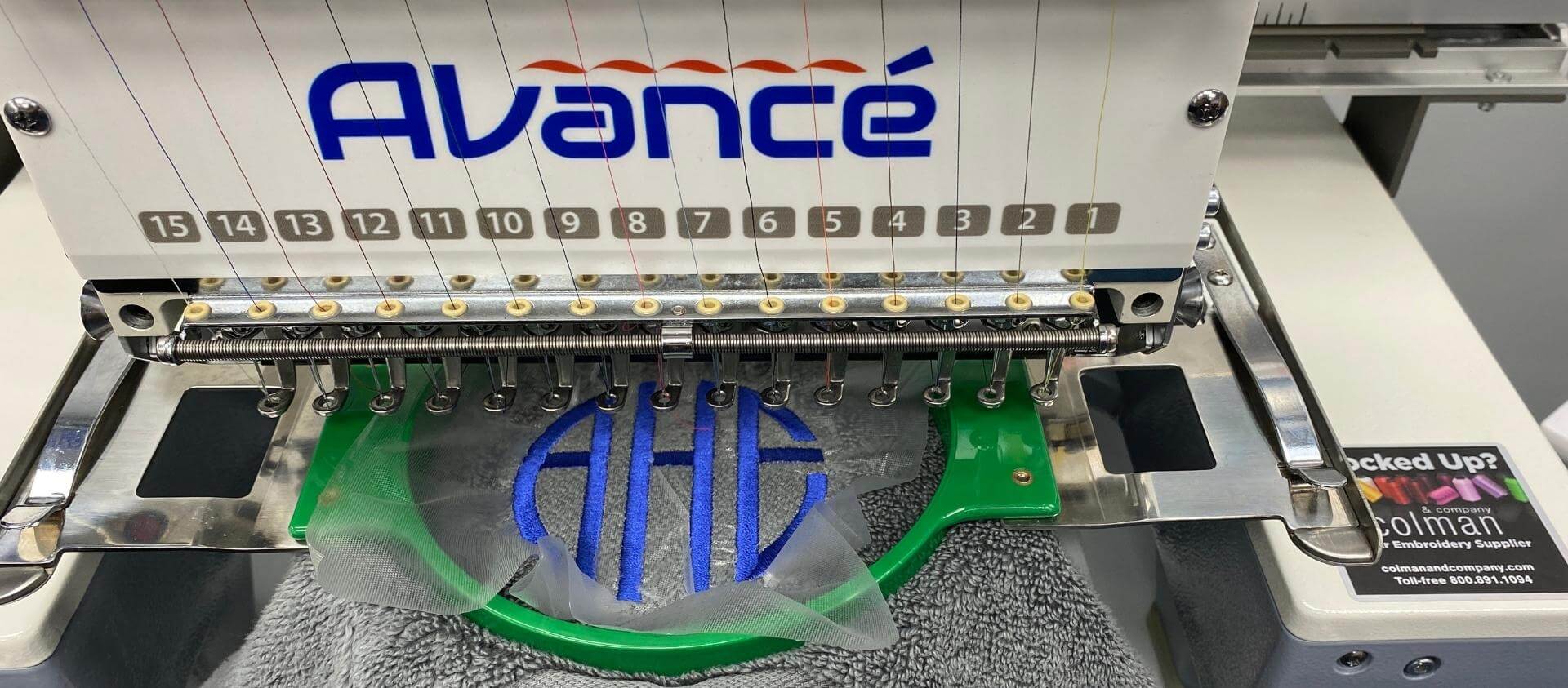 Commercial Embroidery Machine by Avancé Best Single-Head Brand USA